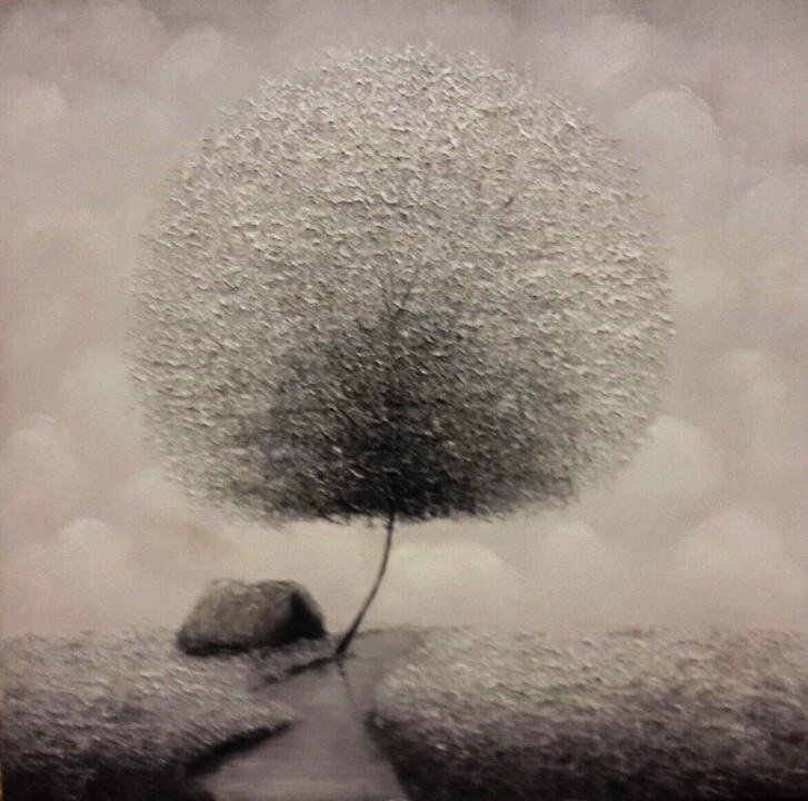 Tranh Sơn Dầu Mây Trắng